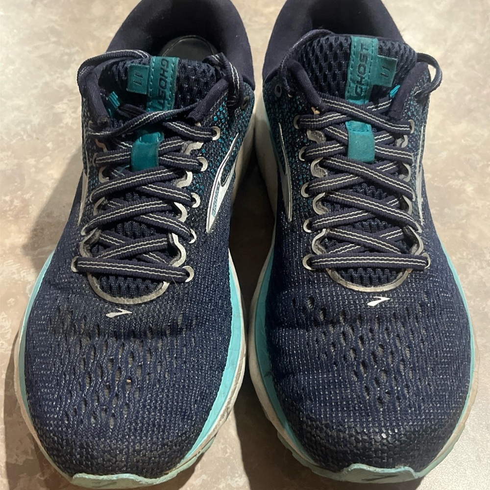 Brooks Women's Navy and Teal Ghost Running Shoes